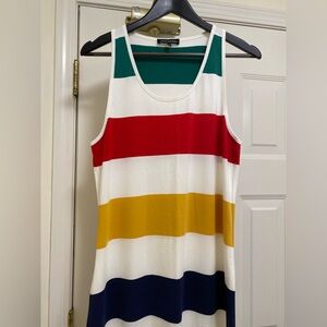 Hudson Bay Company Heritage Tank Stripe Maxi Women’s Dress size large